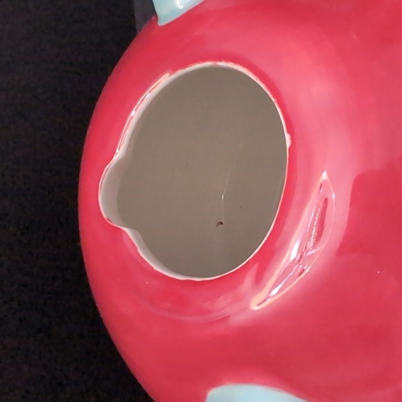 Pendleton Home Collection,Blue/Red Ranch house Tea Pot. - Picture 8 of 11